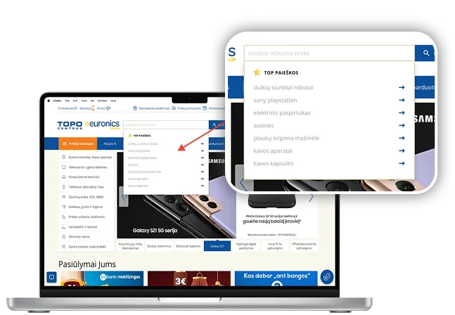 Variation - Search with TOP phrases