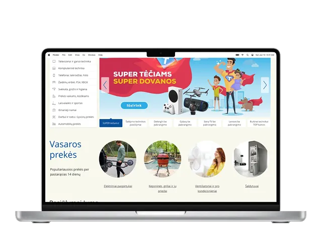 Variation - Homepage with popular categories