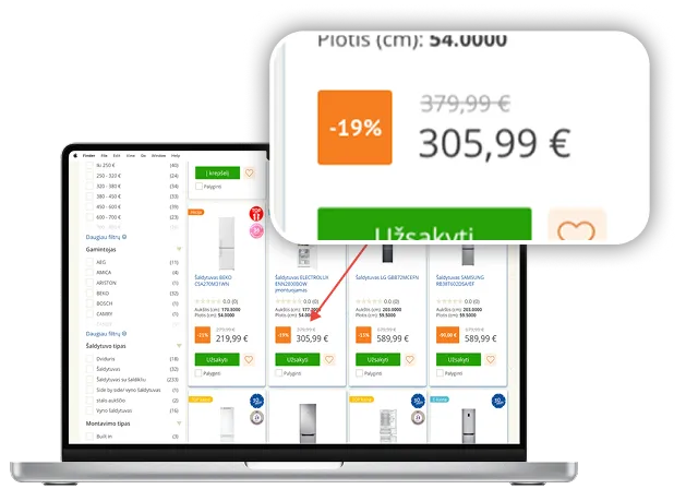 Variation - Prominent discount label