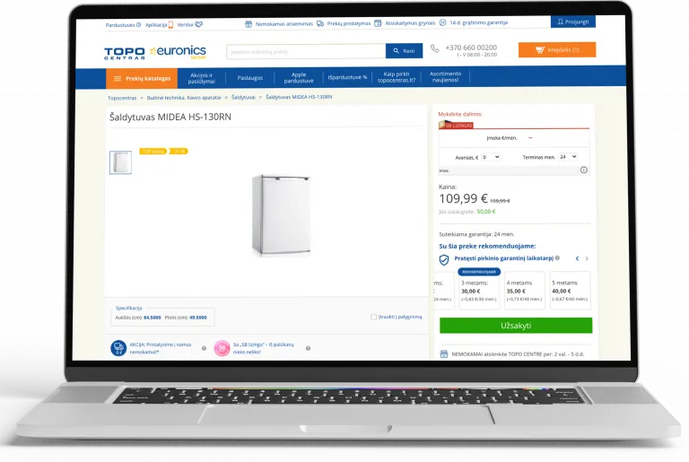 A/B test - Order button version